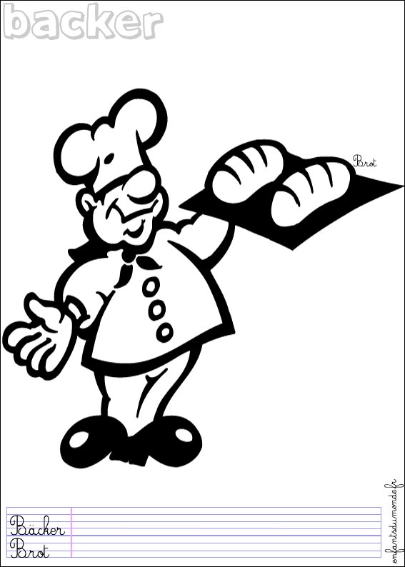 coloriage boulanger 1